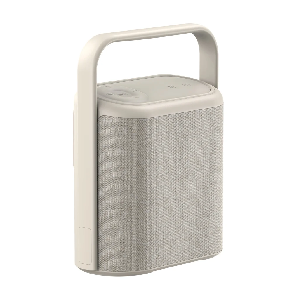 Hovedproduktbilde for Beige Urban Vitamin Newark 10W RCS Resirkulert Plast Høyttaler med Utbyttbart Batteri