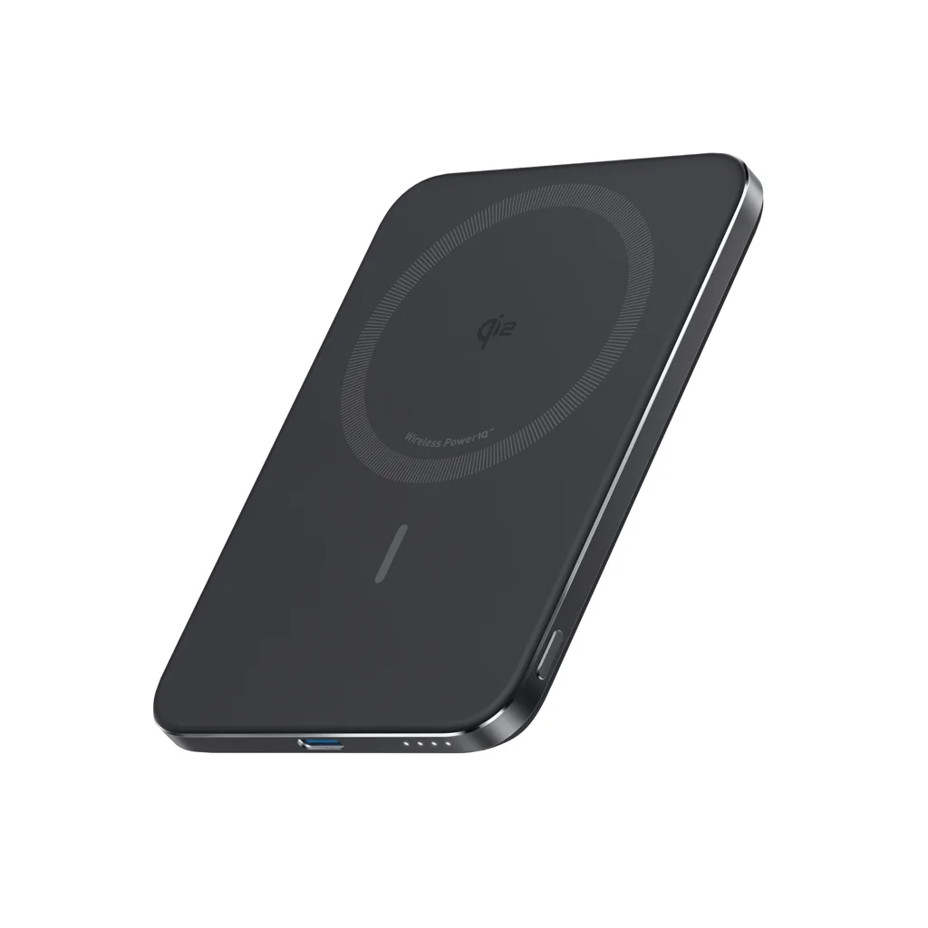 Hovedproduktbilde for Svart Anker Nano 5000 mAh 15W MagGo Slim Qi2 Magnetisk Trådløs Powerbank