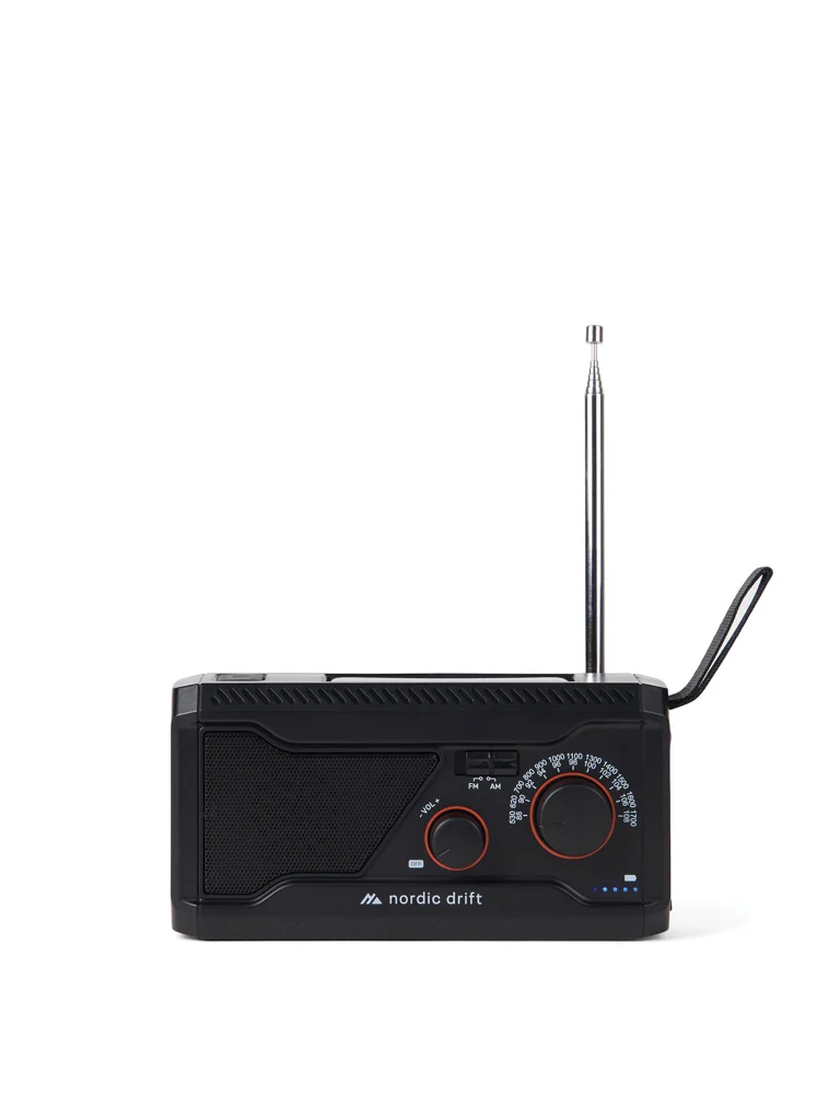 Hovedproduktbilde for Svart Nordic Drift Titan IPX4 Multifunksjonsradio 4000 mAh RCS Resirkulert ABS