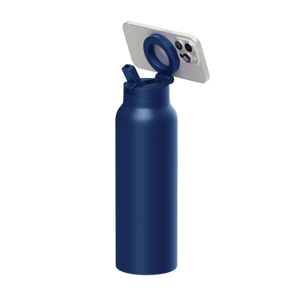 Hovedproduktbilde for Blå PRO 710 ml Magnetisk Termoflaske med Telefonfeste