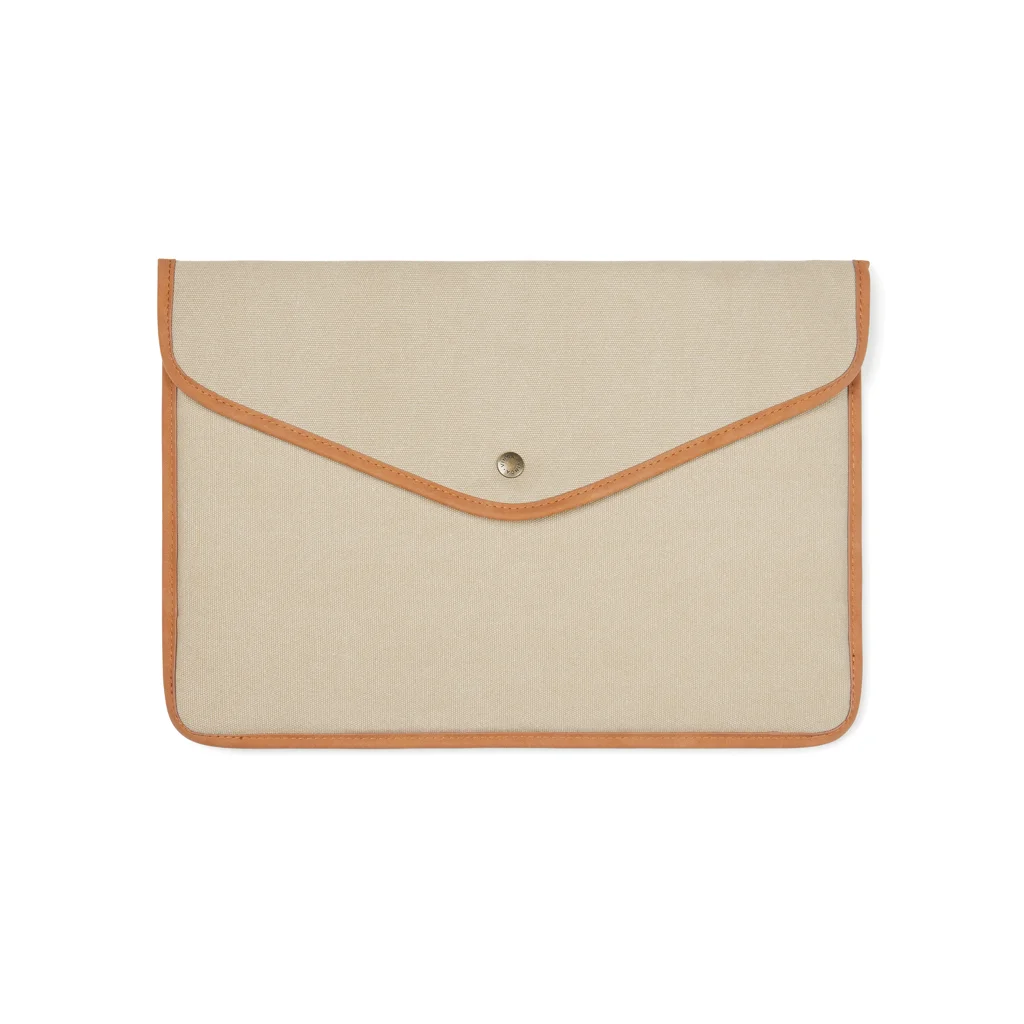 Hovedproduktbilde for Beige Vinga Bosler GRS Resirkulert Kanvas 14" Laptopetui