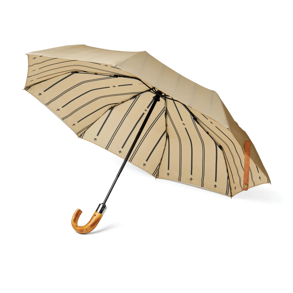 Hovedproduktbilde for Beige Vinga Bosler AWARE RPET 21" Automatisk Sammenleggbar Paraply