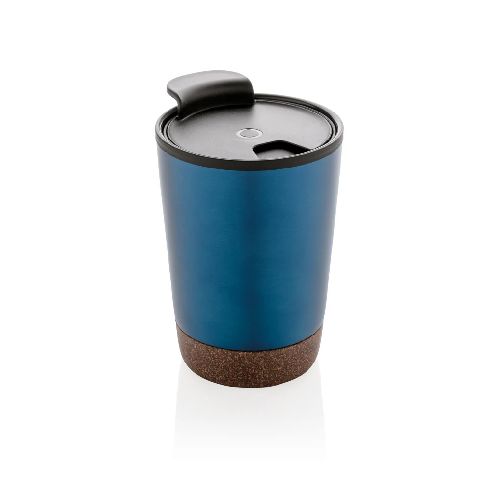 Hovedproduktbilde for Blå XD Collection 300 ml GRS Resirkulert Stål og PP Termokopp med Kork