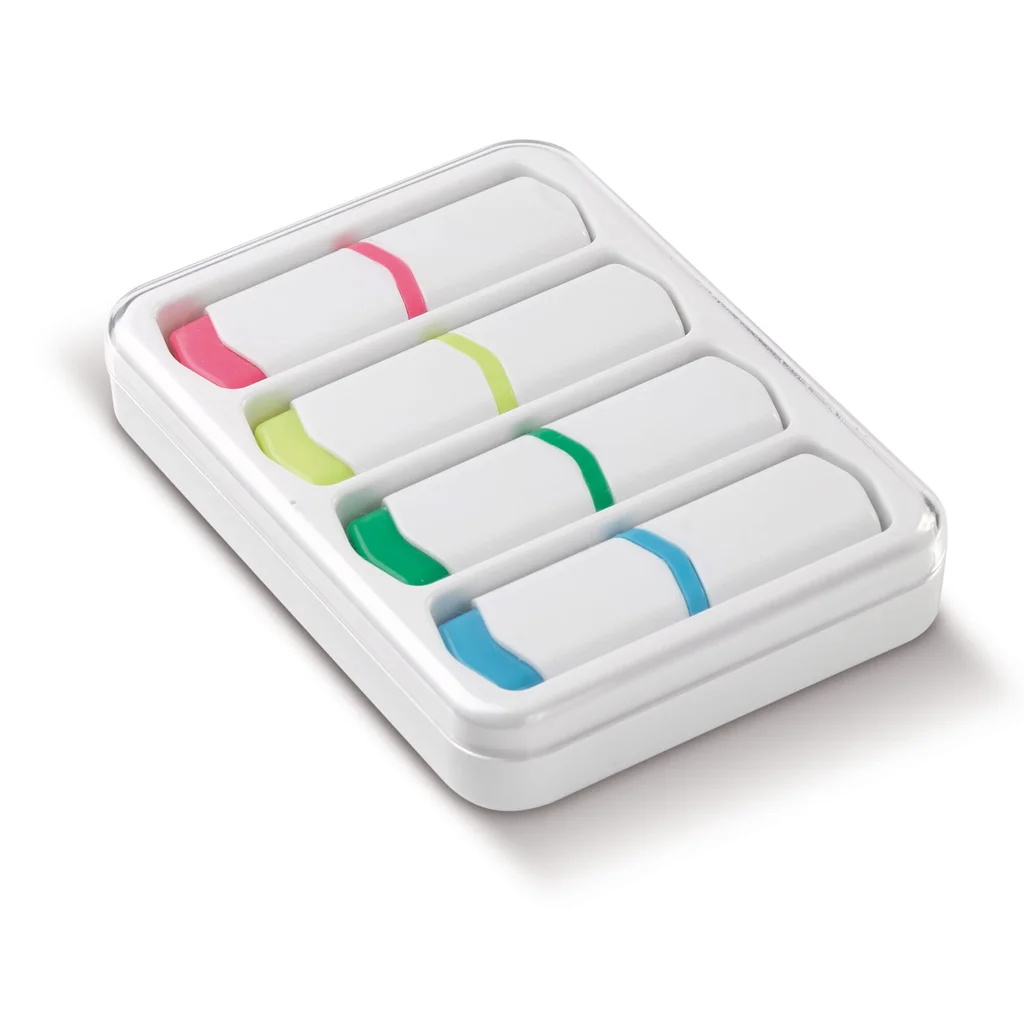 Hovedproduktbilde for White Highlighter set 4pc 75mm