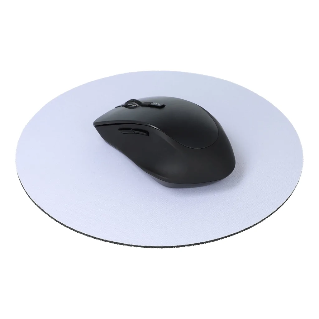 Hovedproduktbilde for White Rund musematte, sublimering 20 cm