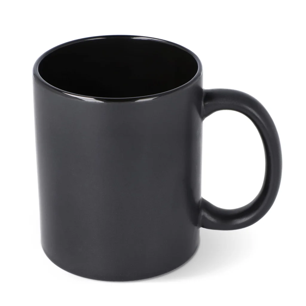 Hovedproduktbilde for Black Oslo krus med kontrastfarget matt og blank glasur 350ml