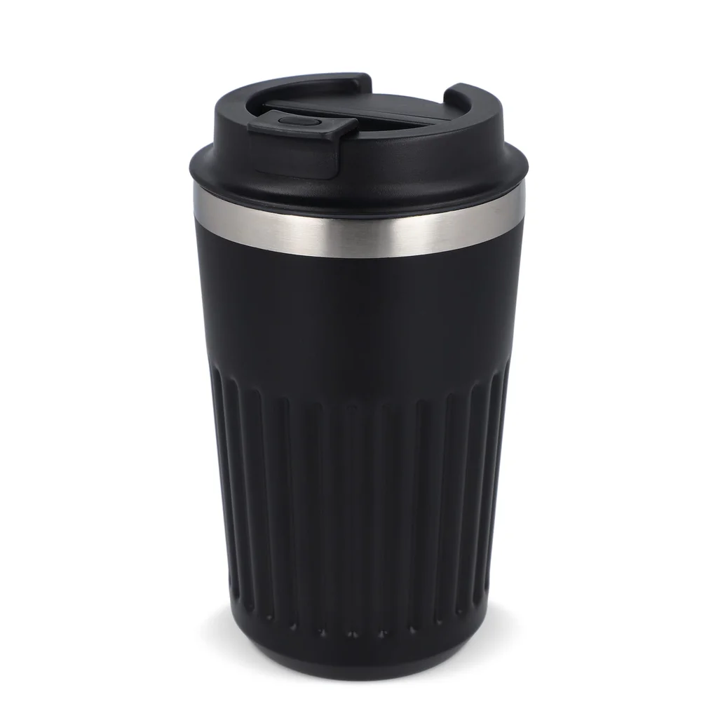 Hovedproduktbilde for Black Resirkulert rustfritt stål termo kaffe til å ta med 400 ml