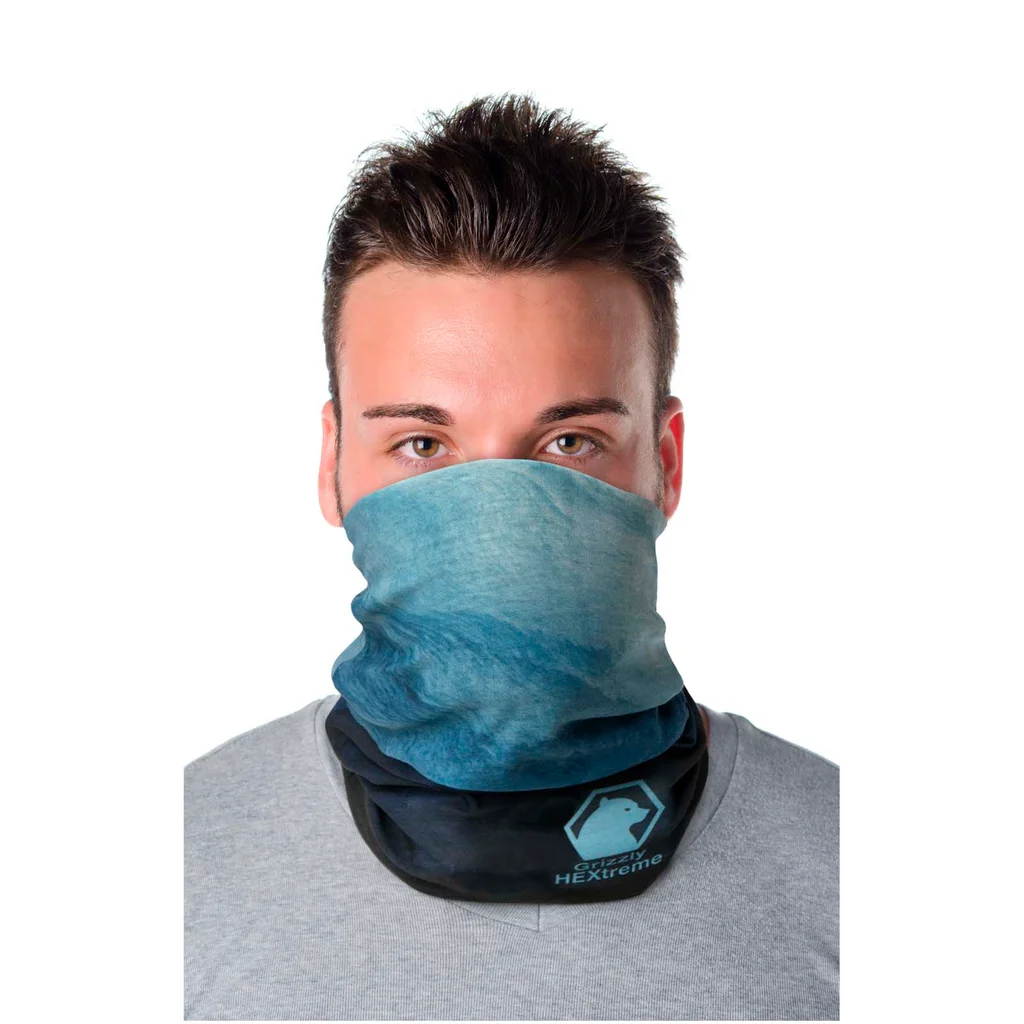 Hovedproduktbilde for Grafitt Lara Fleece Bandana Multilue med Søm