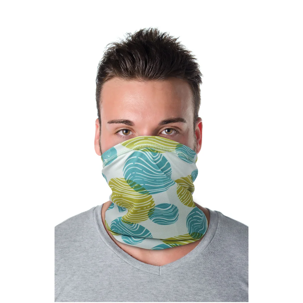 Hovedproduktbilde for Hvit Mia Coolmax® Bandana Multilue med Søm
