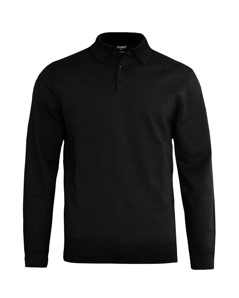Hovedproduktbilde for Black Nimbus Brighton Bomull og Nylon Langermet Polo