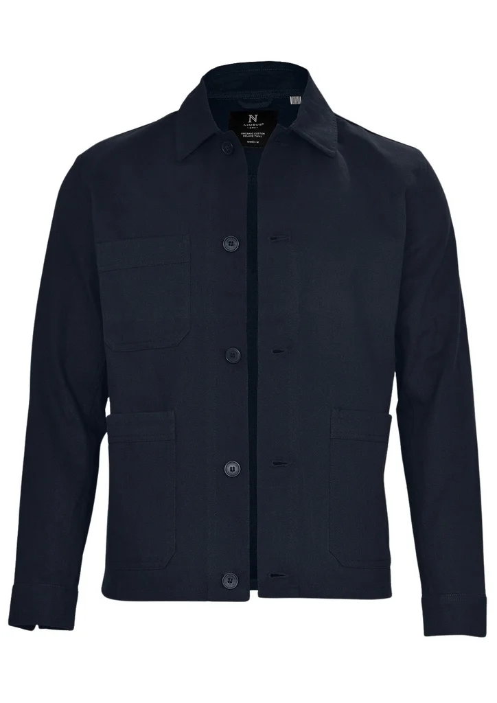 Hovedproduktbilde for Dark Navy Nimbus Sonoma Bomull Unisex Overshirt Jakke