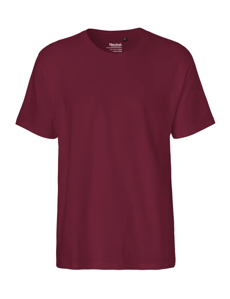 Hovedproduktbilde for Bordeaux Neutral Klassisk T-skjorte