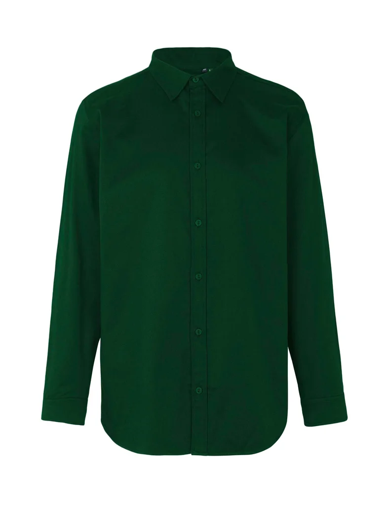 Hovedproduktbilde for Flaskegrønn Neutral Twill Skjorte
