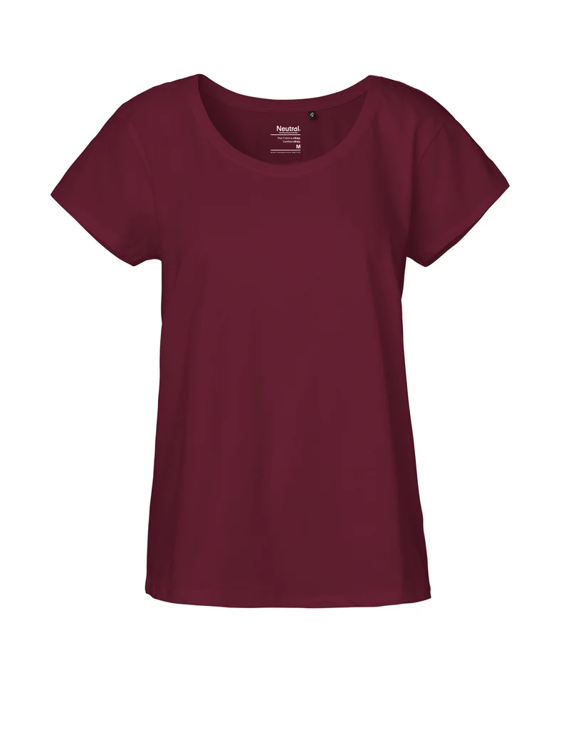Hovedproduktbilde for Bordeaux Neutral Loose Fit T-skjorte Dame