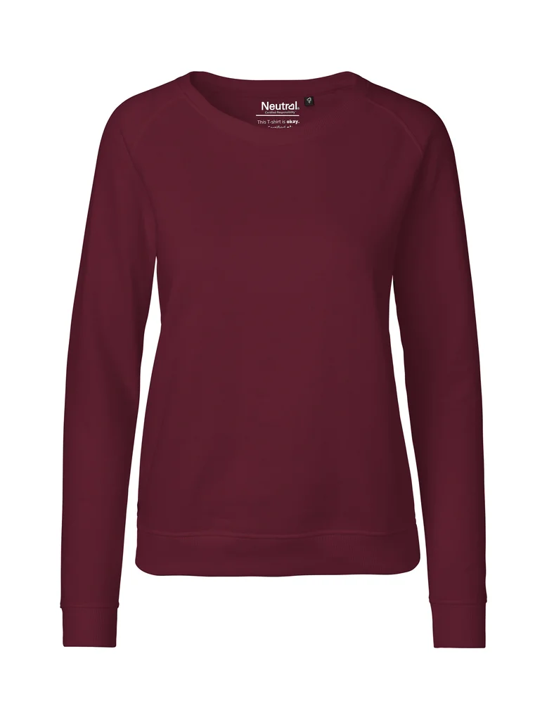 Hovedproduktbilde for Bordeaux Neutral Collegegenser Dame