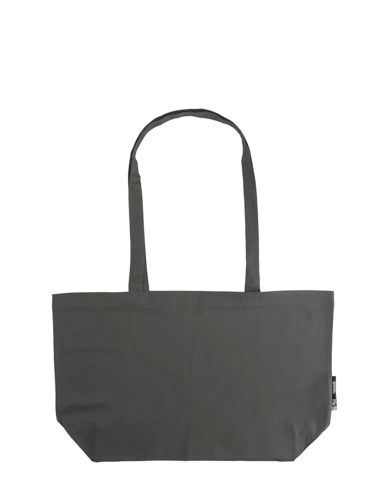 Hovedproduktbilde for Charcoal Neutral Lange Håndtak og Belg Handlenett