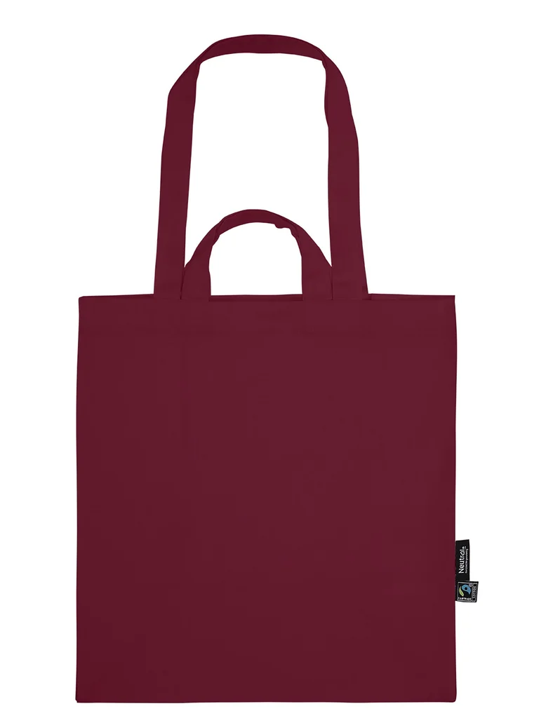 Hovedproduktbilde for Bordeaux Neutral Twill Doble Håndtak Handlenett