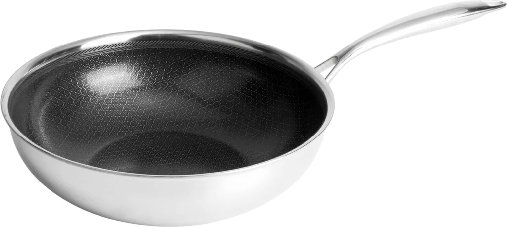Hovedproduktbilde for 58-267-5740007827556 Gladkokken Hybrid Rustfritt Stål Ø28 Slipp-Lett Wok