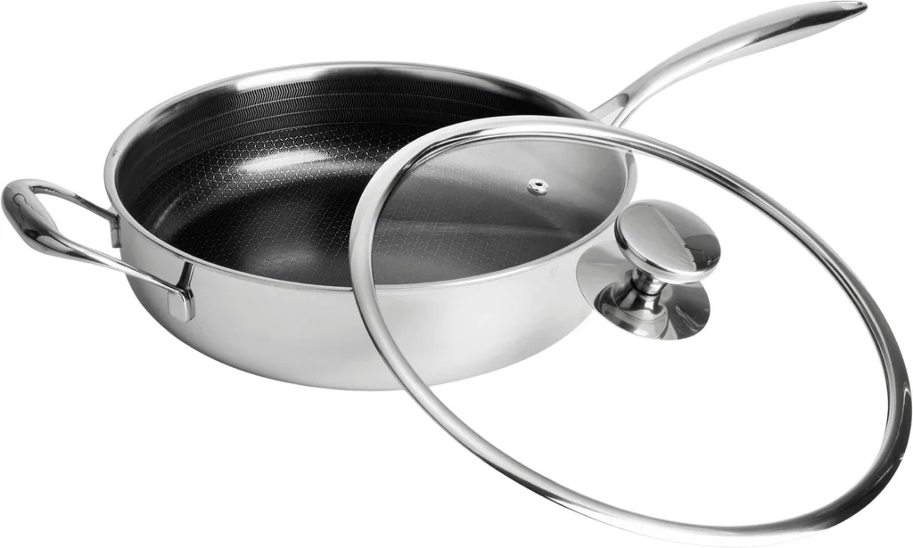 Hovedproduktbilde for 58-267-5740007827570 Gladkokken Hybrid Ø28 Slipp-Lett Sautépanne med Lokk