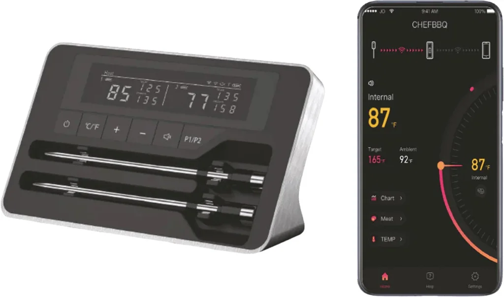 Hovedproduktbilde for 58-267-5740007827730 Gladkokken Trådløst Steketermometer med 2 Prober