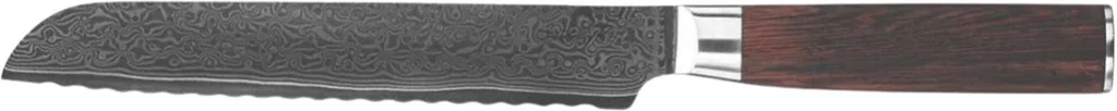 Hovedproduktbilde for 58-267-5740007827815 Gladkokken Damaskus 20 cm Brødkniv