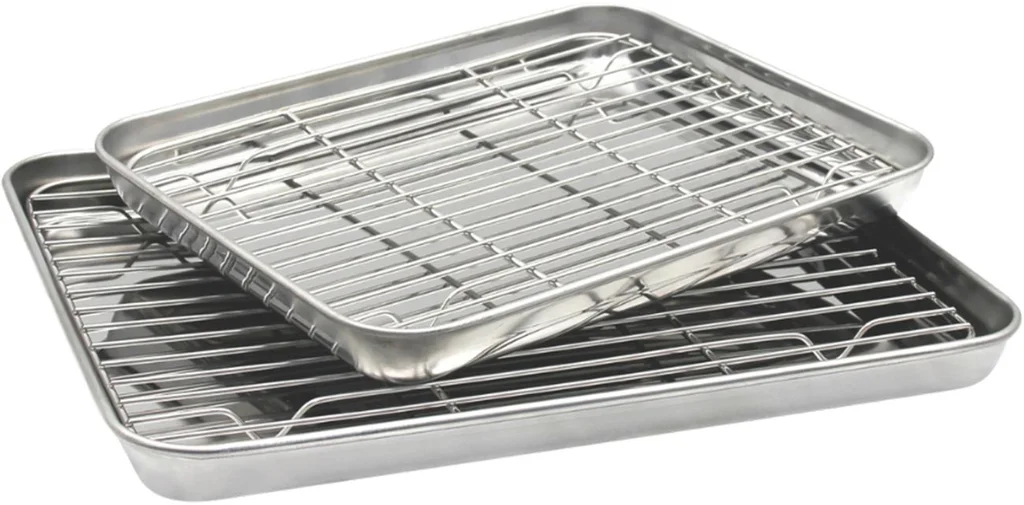 Hovedproduktbilde for 58-267-5740007836787 Gladkokken 2pk Stekebrett med Rist