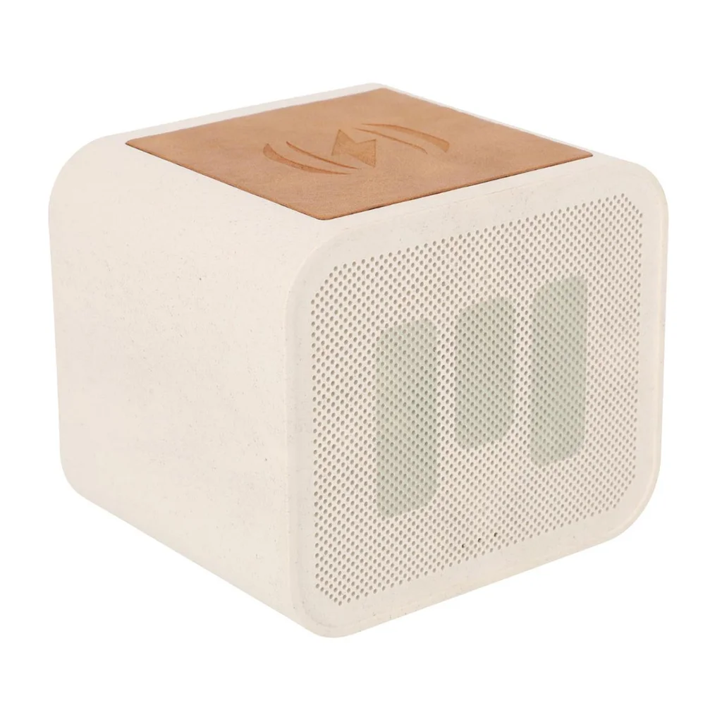 Hovedproduktbilde for Hvit Charge & Play Re:duce 3-i-1 Trådløs Høyttaler, Ladeplate og Powerbank
