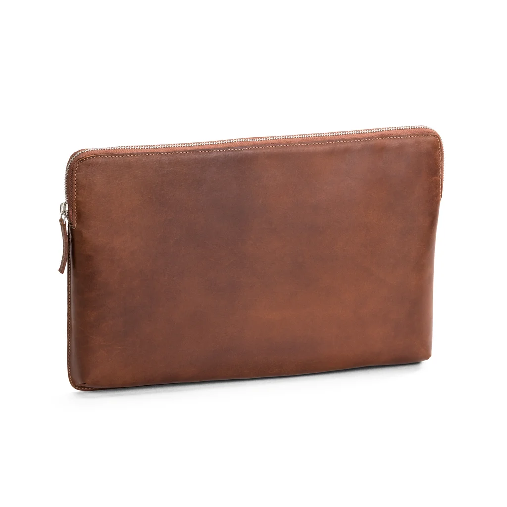 Hovedproduktbilde for Cognac Carlobolaget Florens Bøffelskinn 15"  PC-mappe