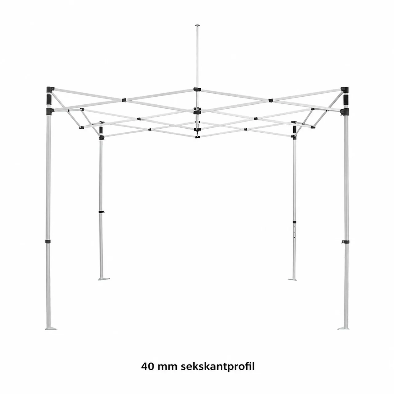 Hovedproduktbilde for 1-135-npl1070 Teltramme 3x3 meter HEX 40 aluminium