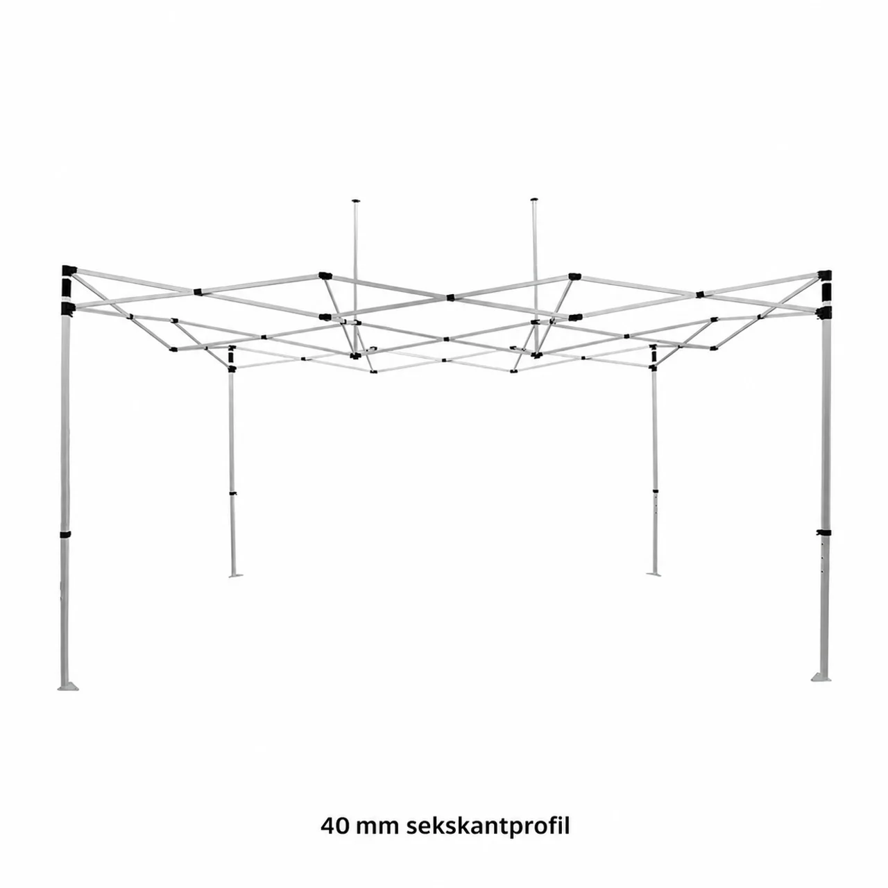 Hovedproduktbilde for 1-135-npl1071 Teltramme 3x4,5 meter HEX 40 aluminium