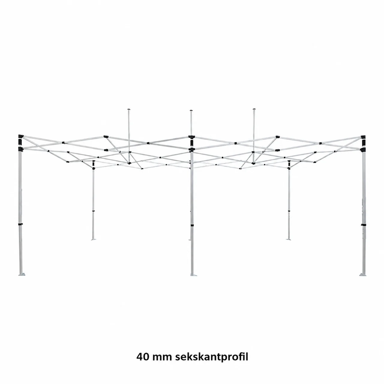 Hovedproduktbilde for 1-135-npl1072 Teltramme 3x6 meter HEX 40 aluminium