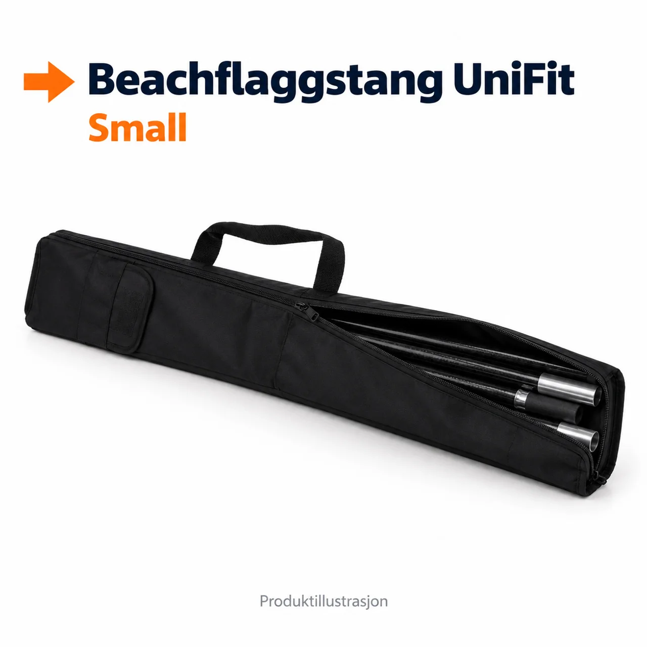 Hovedproduktbilde for 1-135-npl1080 Flaggstang til beachflagg Small