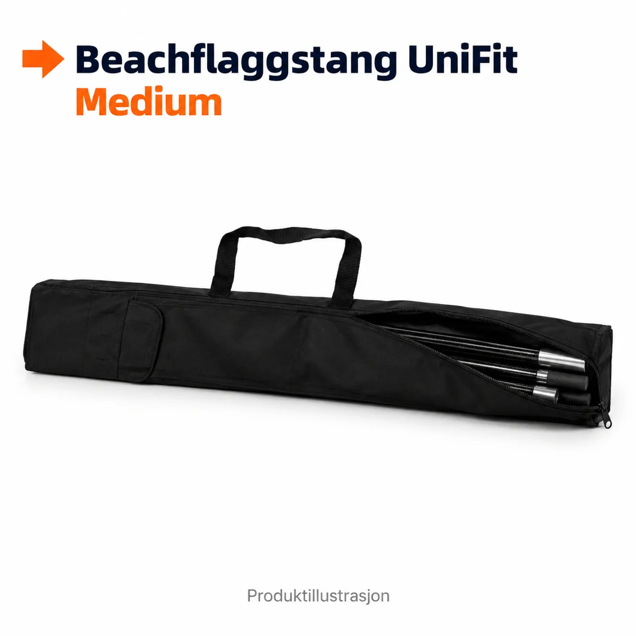 Hovedproduktbilde for 1-135-npl1081 Flaggstang til beachflagg Medium