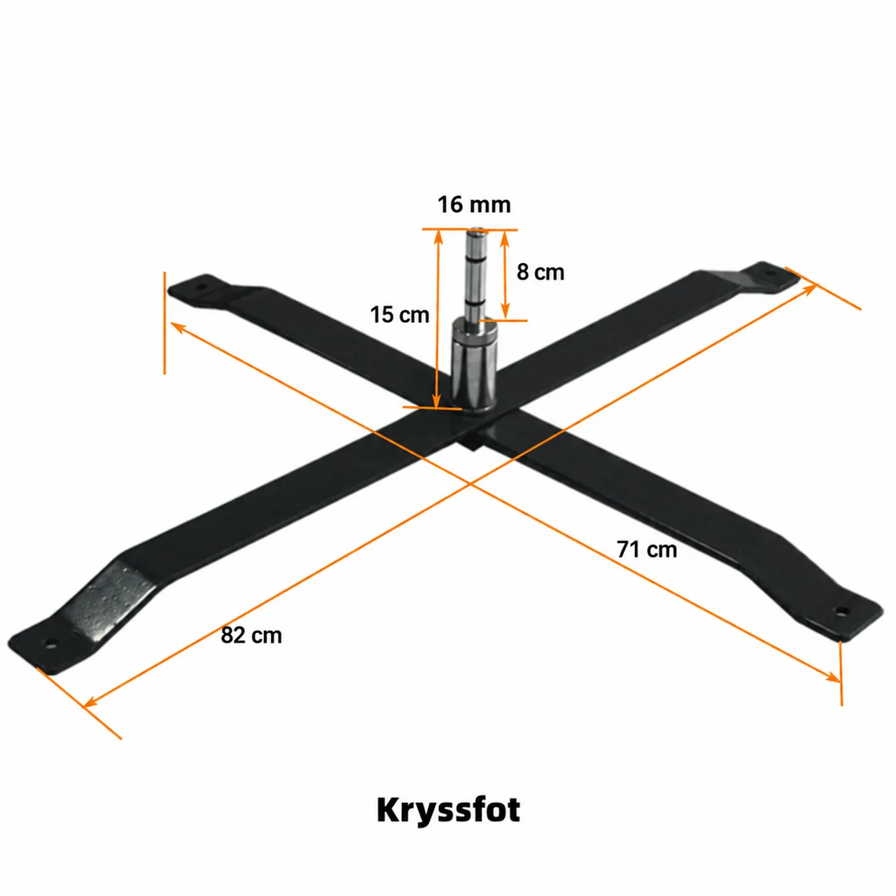 Hovedproduktbilde for 1-135-npl1083 Kryssfot til beachflagg