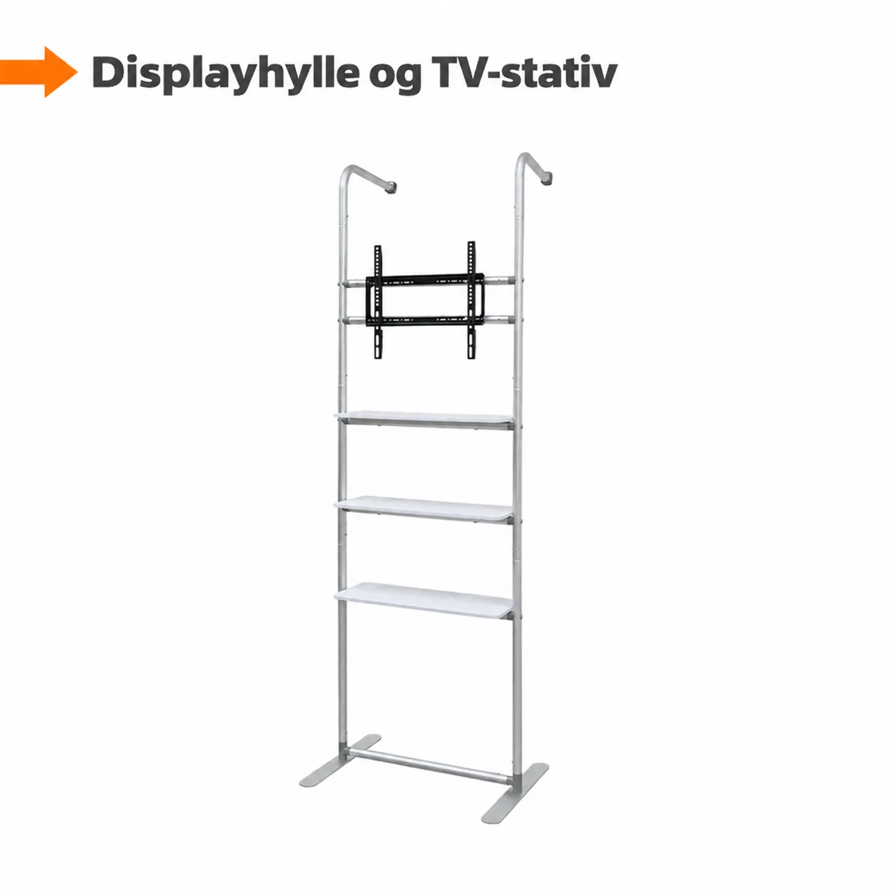 Hovedproduktbilde for 1-135-npl1087 Displayhylle og TV-stativ med 3 hyller