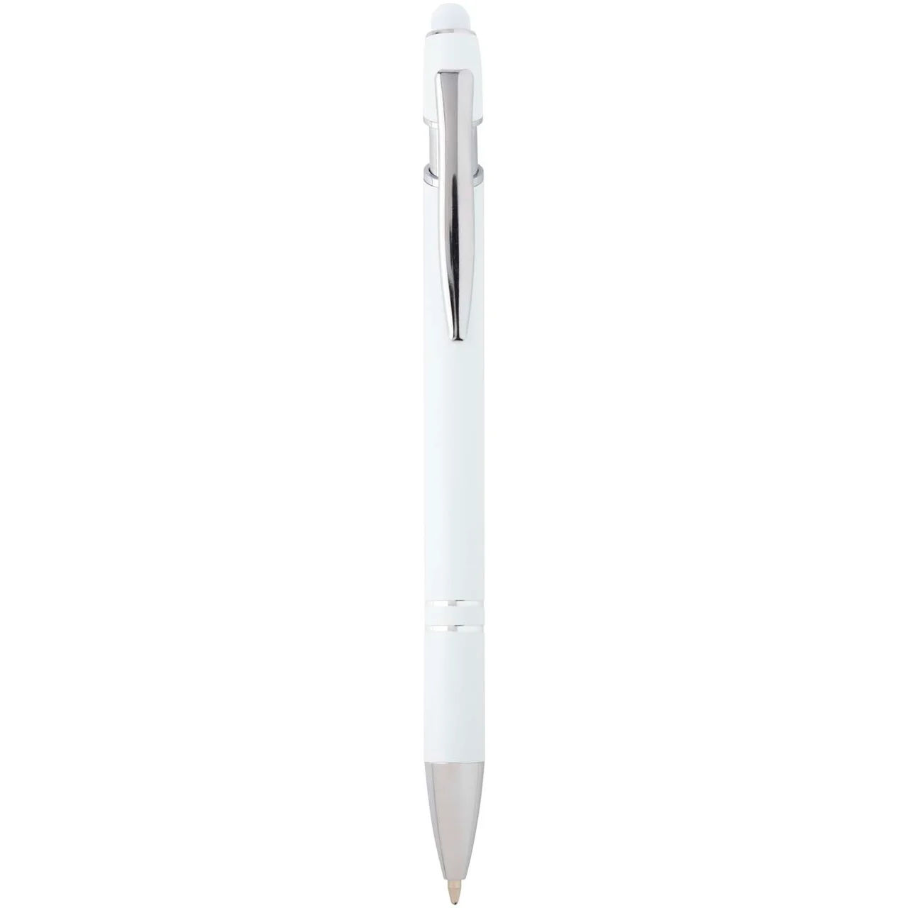 Hovedproduktbilde for Hvit Kish Resirkulert Aluminium Touch/Stylus Blått Blekk Kulepenn