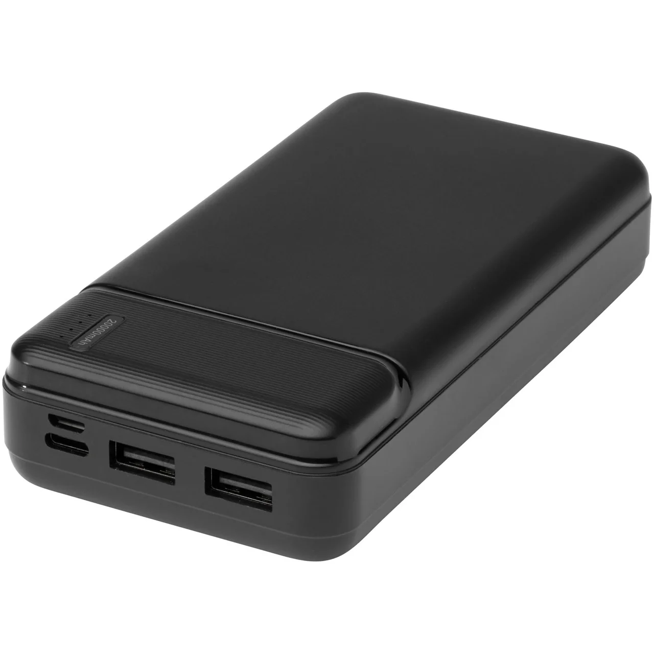 Hovedproduktbilde for Solid svart Loop 20.000 mAh Resirkulert Plast  Powerbank