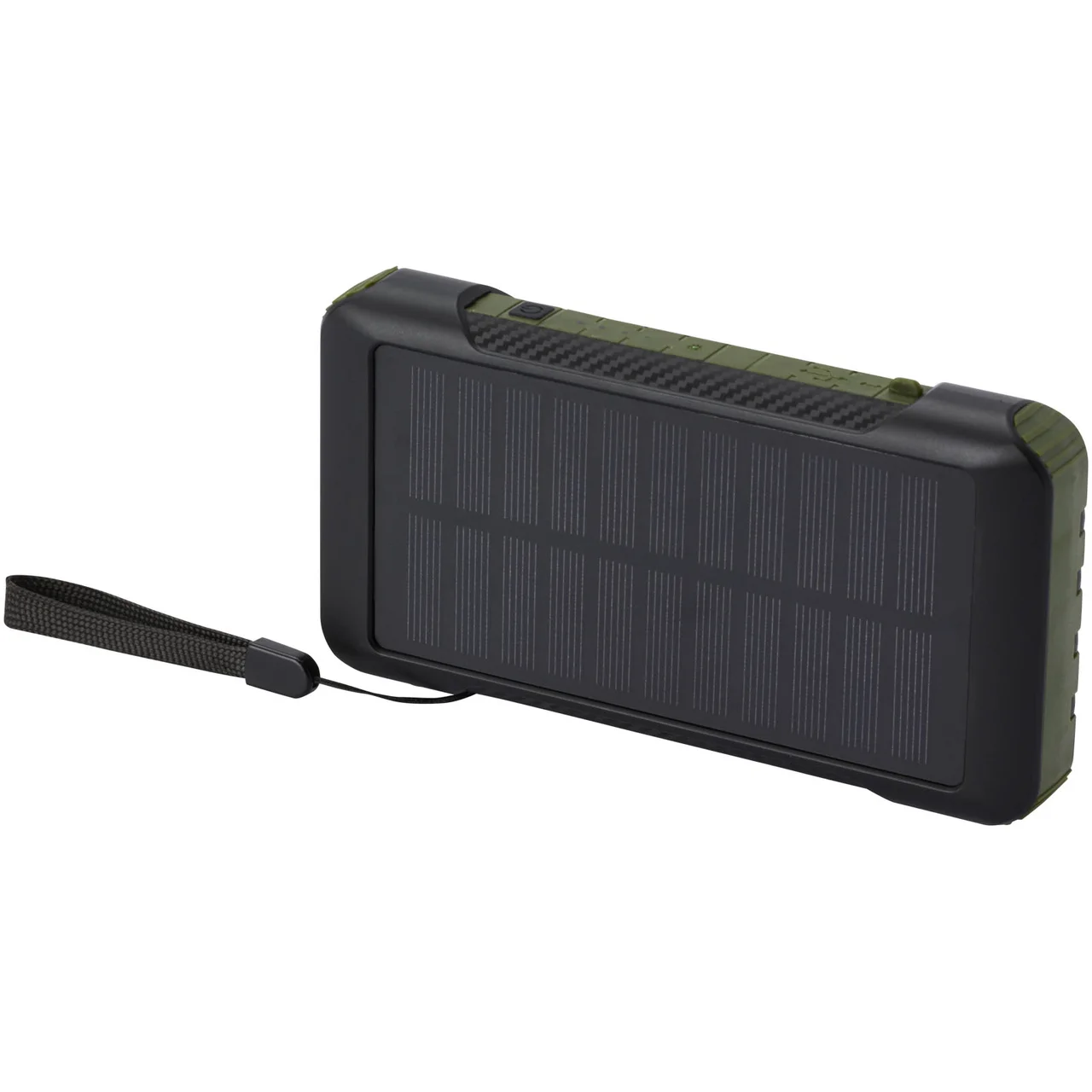 Hovedproduktbilde for Militærgrønn Soldy 10,000 mAh RCS Resirkulert Plast  Solcelledrevet Powerbank