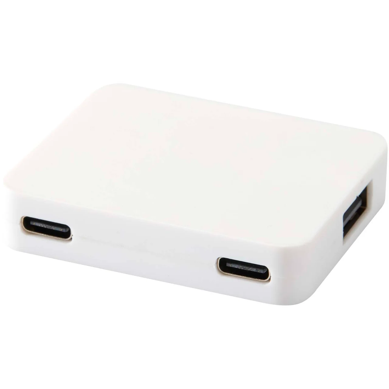 Hovedproduktbilde for Hvit Gaia Resirkulert Plast 4-porters USB Hub