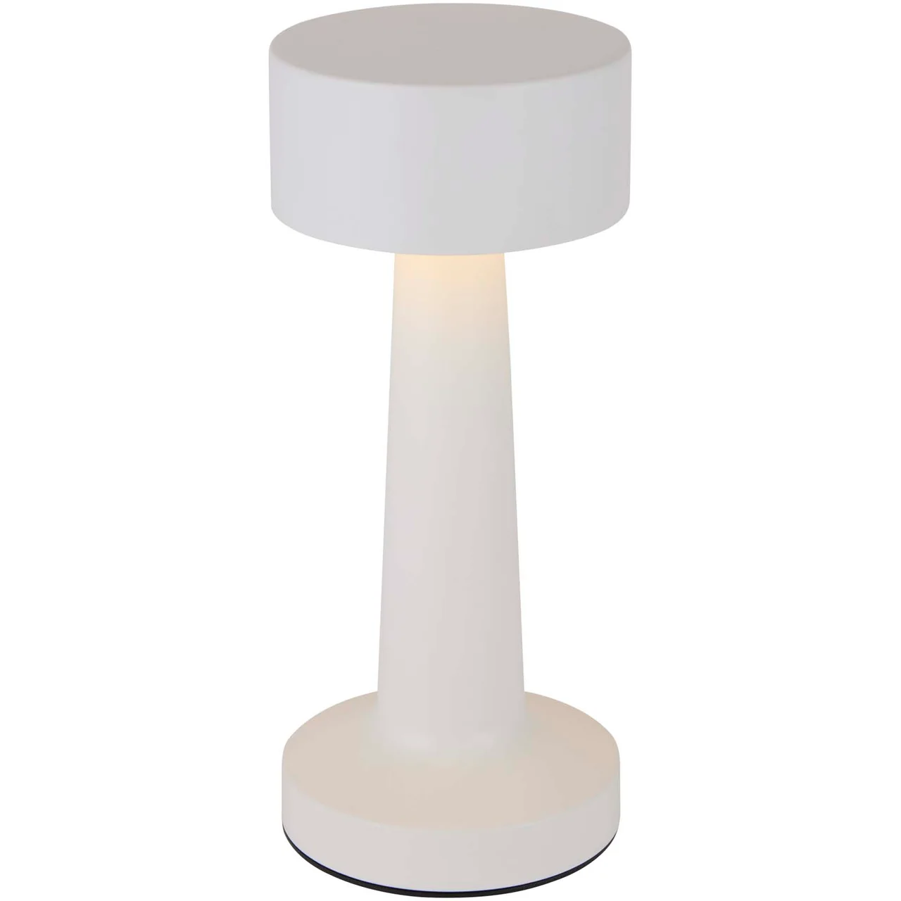 Hovedproduktbilde for Hvit Aludra Oppladbar Bordlampe