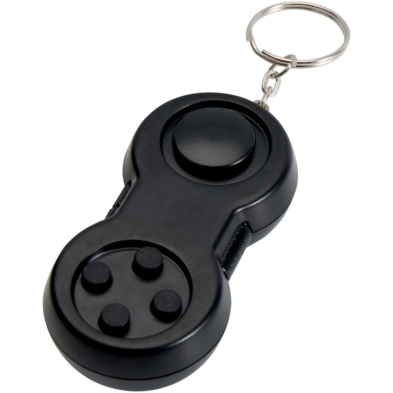 Hovedproduktbilde for Solid svart Fidgix Fidget  Nøkkelring