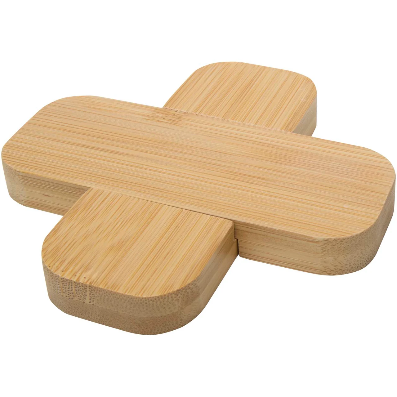 Hovedproduktbilde for Naturhvit Croc Bambus Liten Gryteunderlag