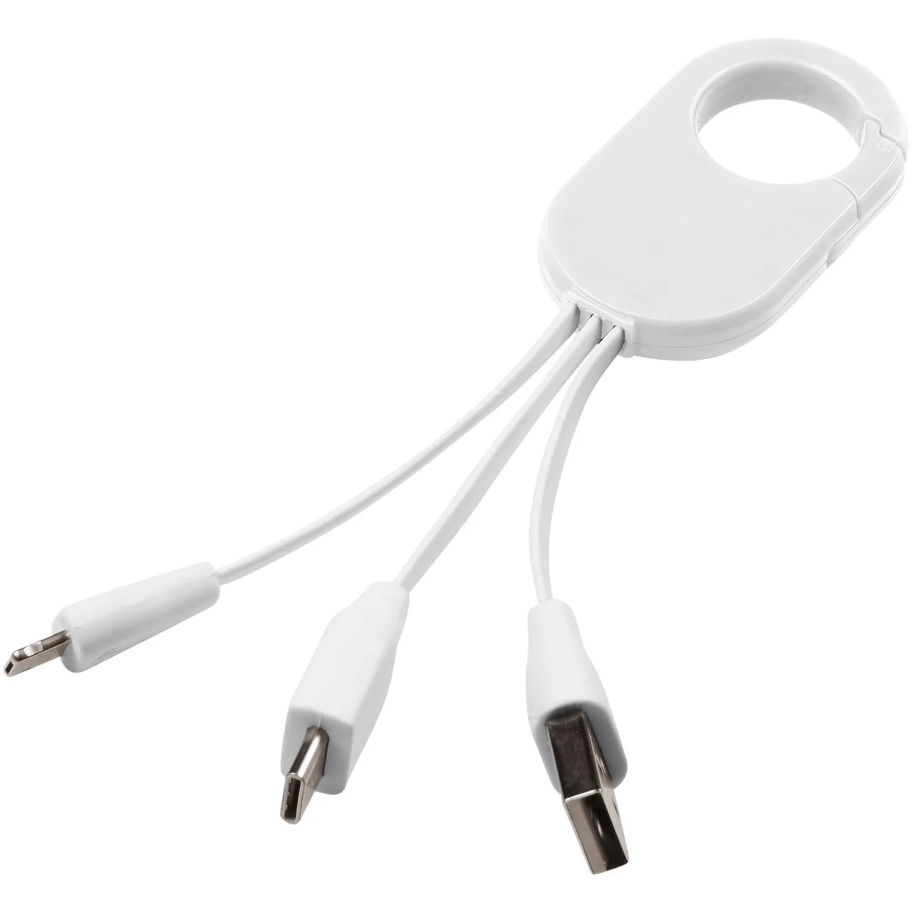 Hovedproduktbilde for Hvit Troop 3-i-1 Ladekabel