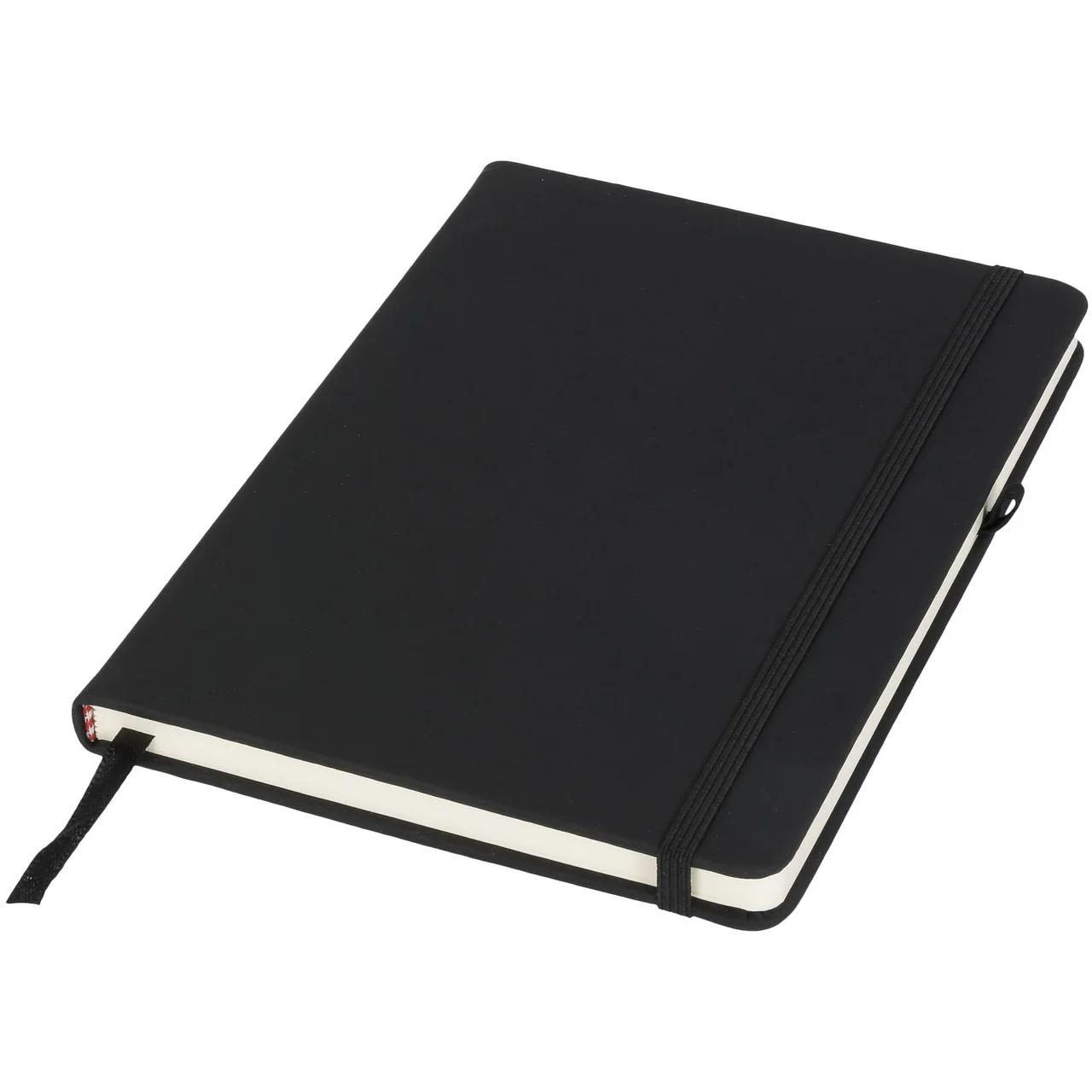 Hovedproduktbilde for Solid svart Noir Medium PU-Lær Notatbok