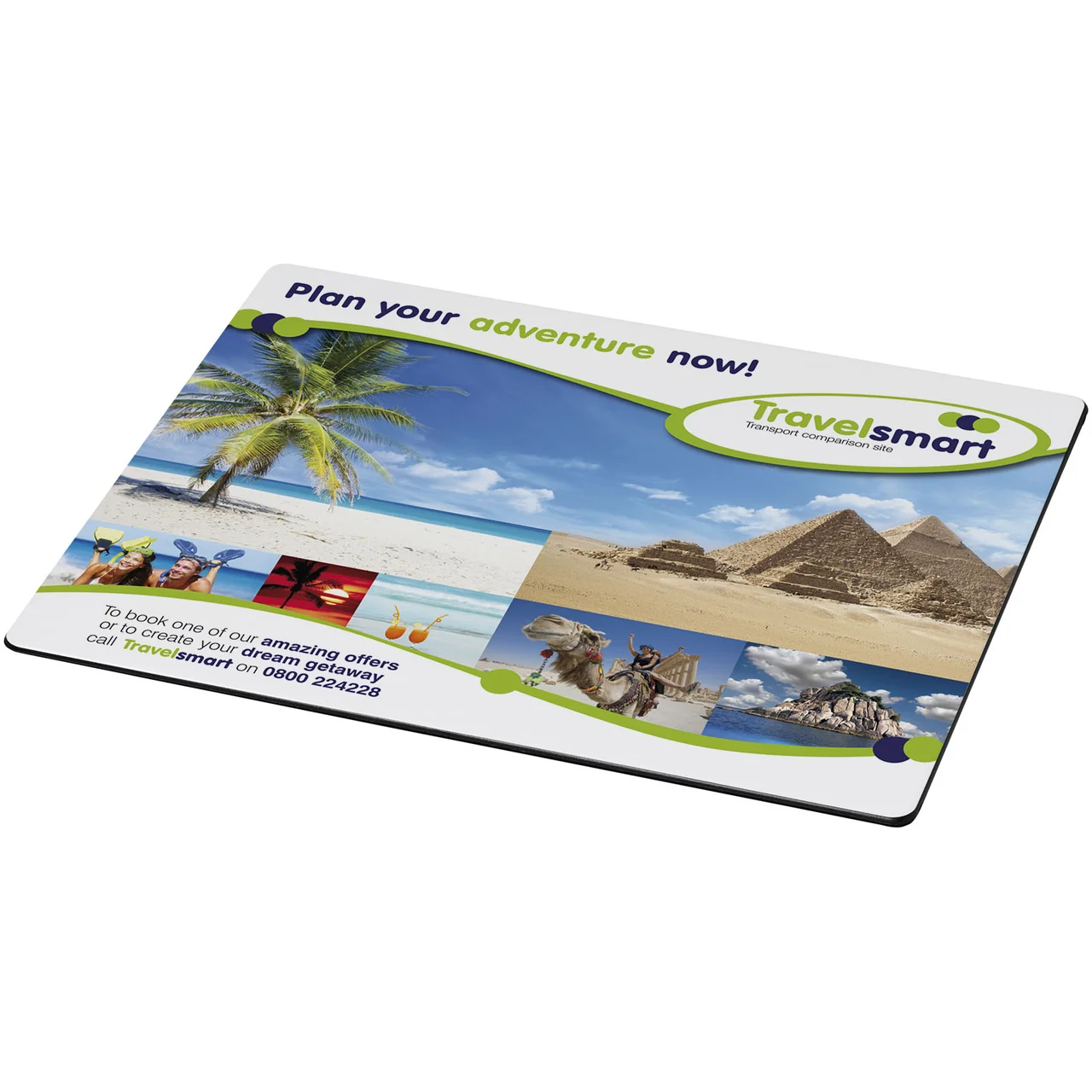 Hovedproduktbilde for Solid svart Brite-Mat® Resirkulert Rektangulær Musematte