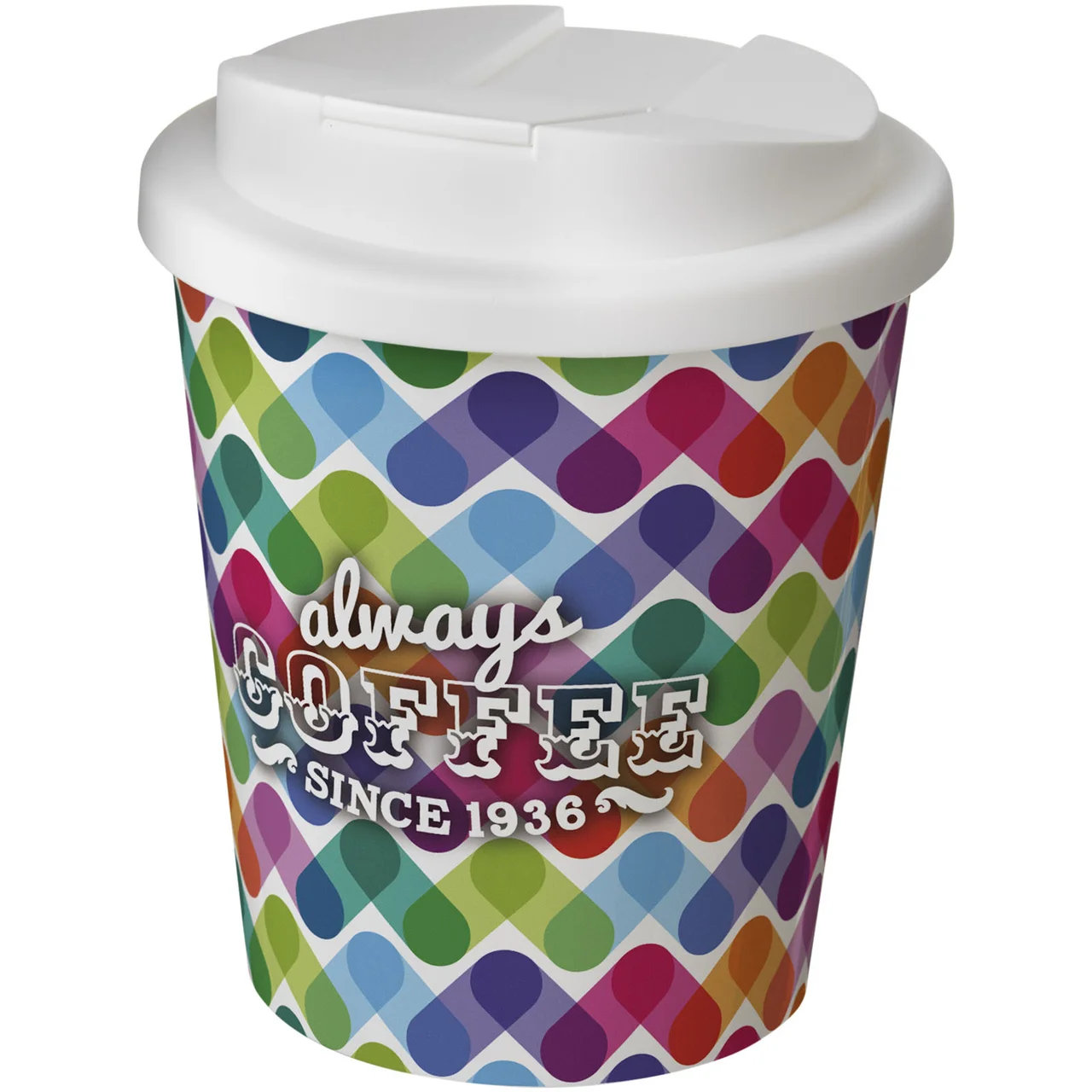 Hovedproduktbilde for Hvit Brite-Americano® Espresso 250 ml Sølesikker Termokopp