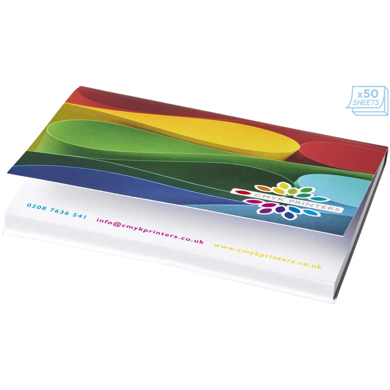 Hovedproduktbilde for Hvit Sticky-Mate® A7 Klistrelapper 100 x 75 mm med Mykt Omslag