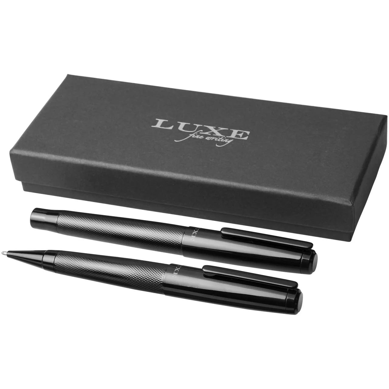 Hovedproduktbilde for Solid svart Luxe Gloss Sort Blekk Dobbelt Gavesett