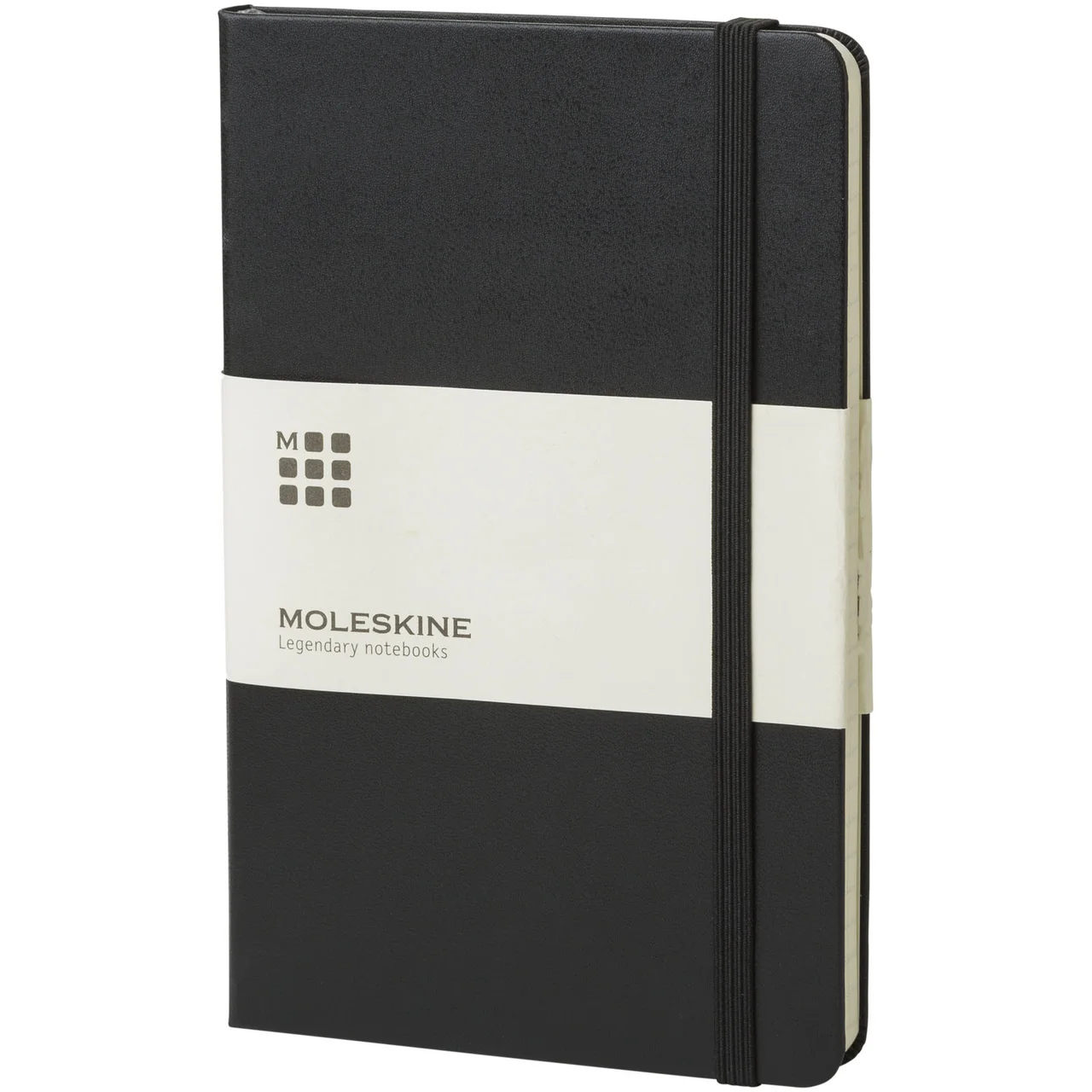 Hovedproduktbilde for Solid svart Moleskine Classic M Linjert Notatbok med Stivt Omslag