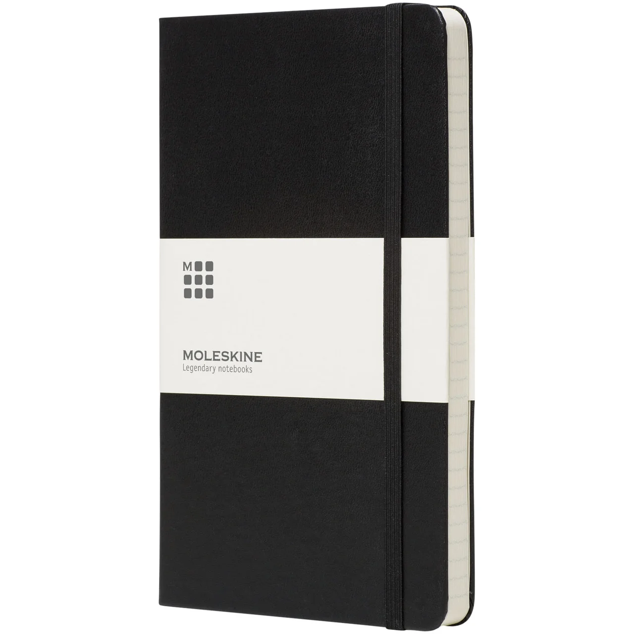 Hovedproduktbilde for Solid svart Moleskine Classic PK Linjert Notatbok med Stivt Omslag
